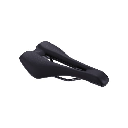 BBB Cycling kerékpáros nyereg BSD-158 Echelon Comfort, unisex, sportos kerékpározási testtartáshoz, 165mm széles, fekete