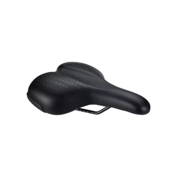   BBB Cycling kerékpáros nyereg BSD-95 SoftComfort Gelfoam Series, unisex, aktív kerékpározási testtartáshoz, 185mm széles, fekete