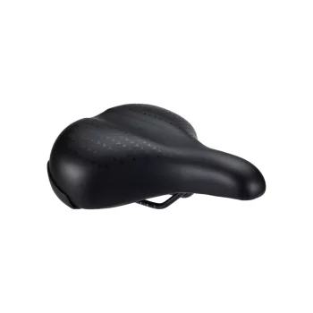   BBB Cycling kerékpáros nyereg BSD-96 SoftComfort Gelfoam Series, unisex, aktív kerékpározási testtartáshoz, 205mm széles, fekete