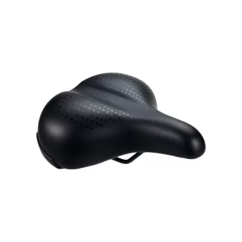   BBB Cycling kerékpáros nyereg BSD-97 SoftComfort Gelfoam Series, unisex, aktív kerékpározási testtartáshoz, 225mm széles, fekete
