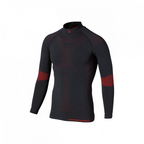 BUW-20 kerékpáros alsóruházat trikó FIRLayer unisex, hosszú ujjú, fekete XL/XXL