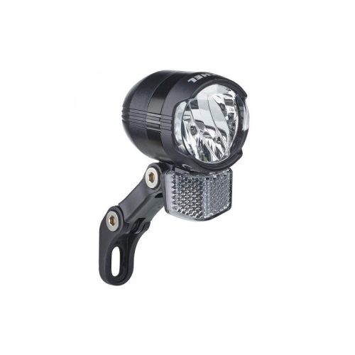 LÁMPA ELSŐ AGYDINAMÓS, 1 LED, BÜCHEL SHINY 80LUX (KAPCSOLÓS)