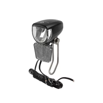   LÁMPA ELSŐ AGYDINAMÓS 1 LED, M-WAVE APOLLON D 30LUX (KAPCSOLÓS)