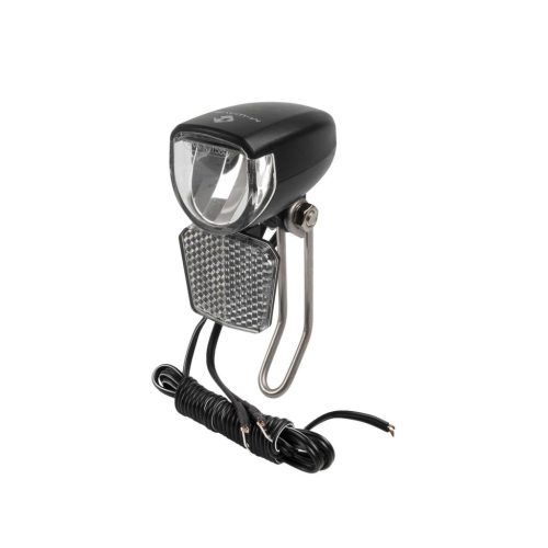 LÁMPA ELSŐ AGYDINAMÓS 1 LED, M-WAVE APOLLON D 30LUX (KAPCSOLÓS)