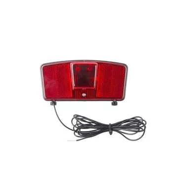   LÁMPA HÁTSÓ DINAMÓS 2 LED, CSOMAGTARTÓRA (VEZETÉKKEL), PIROS