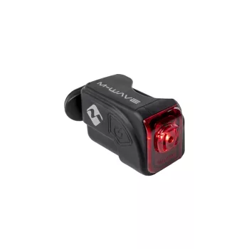   LÁMPA HÁTSÓ AKKUS 1 LED M-WAVE HELIOS K1.1 USB (SZILIKONOS) FEKETE
