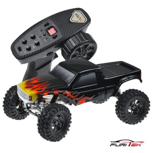 Cayman Pro V2 4X4 1/18 mit TX/RX schwarz mit Flammen