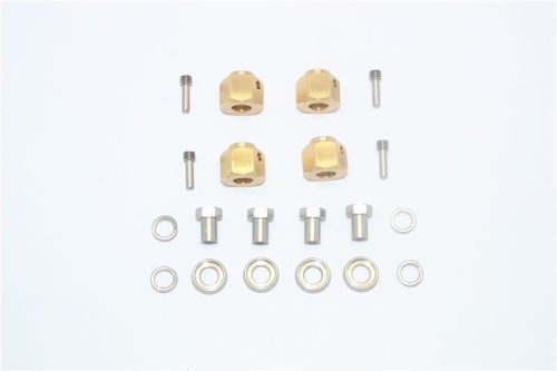 BRASS WHEEL HEX ADAPTERS 9MM -20PC SET