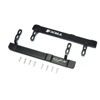   ALUMÍNIUM OLDALSÓ LÉPCSŐK - 10 RÉSZES KÉSZLET, fekete, GPM TRX TRX4 DEFENDER