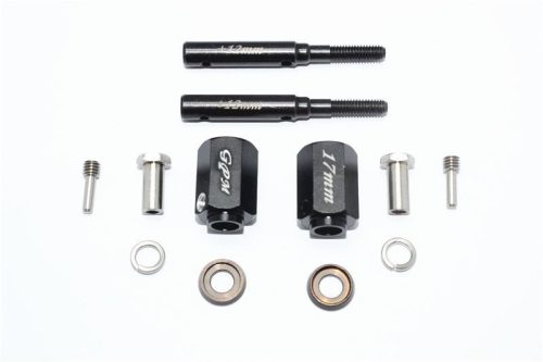 HARDEN STEEL EXTENDED LENGTH F/R STUB AXLE+17MM HEX -12PCS