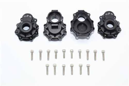 ALUMINUM REAR KNUCKLE ARMS-20PC SET black