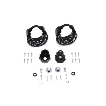   ALU KERÉKCSUKLÓ TENGELYSÚLY+9 HEX+ALU ELSŐ/HÁTSÓ TOK(30) fekete GPM TRX TRX4 DEFENDER TRX6