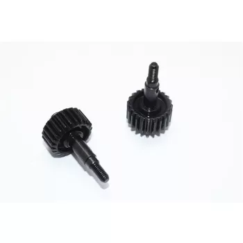   Rozsdamentes acél #45 kihajtás kimenő orsó 23 fogaskerék-2 darab GPM TRX TRX4 Defender fekete