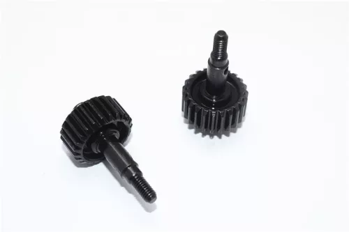 Rozsdamentes acél #45 kihajtás kimenő orsó 23 fogaskerék-2 darab GPM TRX TRX4 Defender fekete