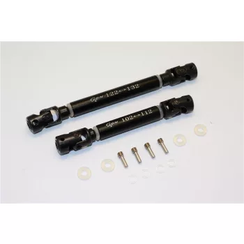   ÁLLÍTHATÓ ACÉL FŐTENGELY ALUMÍNIUM TESTTEL - 14 RÉSZES KÉSZLET fekete GPM TRX TRX4 DEFENDER