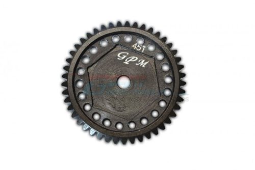Carbon-Stahl Hauptzahnrad 45Z schwarz