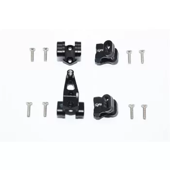   ALU ELSŐ/HÁTSÓ TENGELY RÖGZÍTŐ KÉSZLET - 12 RÉSZES KÉSZLET GPM TRX TRX4 DEFENDER fekete