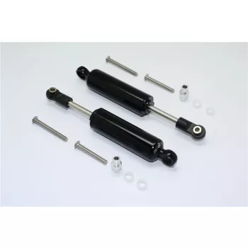   ALUMÍNIUM ELSŐ/HÁTSÓ BELSŐ LENGÉSCSILLAPÍTÓK - 12 RÉSZES KÉSZLET, fekete GPM TRX TRX4 DEFENDER