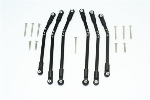 ALUMINIUM ADJUSTABLE SUSPENSION LINKS -17PC SET black