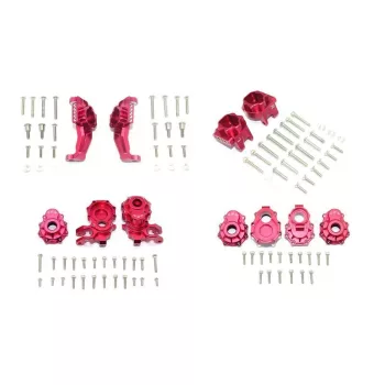   ALU első+hátsó C AGY hátsó VÁLTÓMŰ RÖGZÍTÉSEK első+hátsó KAROK -104 DB GPM TRX TRX4 DEFENDER BRONCO BLAZER piros