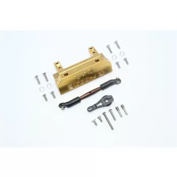   Precíziós RÉZ első lökhárító tartó + 25T szervokar + kormányrúd TRX4 DEFENDER