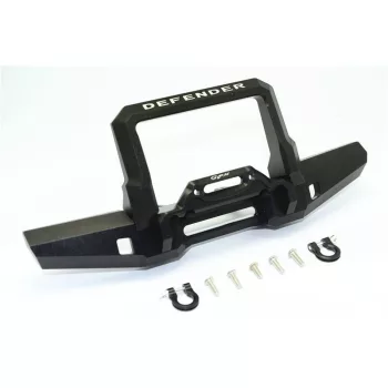   ALUMÍNIUM ELSŐ LÖKHÁRÍTÓ D-GYŰRŰKKEL - 11 RÉSZES KÉSZLET fekete GPM TRX TRX4 DEFENDER