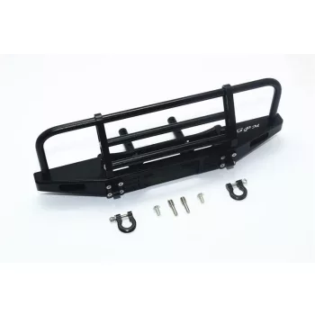   ÁLLÍTHATÓ ALUMÍNIUM ELSŐ GALYTÖRŐ LÖKHÁRÍTÓ - 7 RÉSZES KÉSZLET fekete GPM TRX TRX4 DEFENDER AXIAL SCX10 II