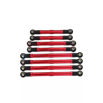   Összekötőrúd készlet 6061-T6 alumínium piros GPM TRX-4M