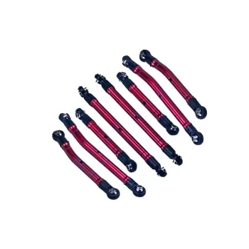   Pecíziós állítható összekötő készlet 6061-T6 alumínium piros GPM TRX-4M High-Trail-hez