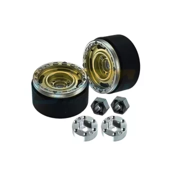   SLVR Beadlock 1.33 4-lyukú felni alumínium króm 37x20mm (2) GPM TRX-4M, SCX24