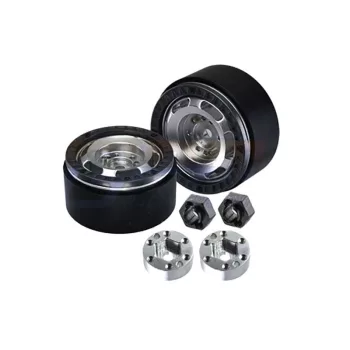   SLVR Beadlock 1.33 6 lyukú alumínium felni, fekete, 37x20mm (2 GPM TRX-4M, SCX24