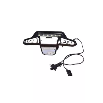   Első lökhárító fekete, 6 LED-es fényszóróval, GPM TRX-4M