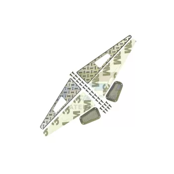   Első sárvédő fém védőburkolat ezüst GPM TRX-4M Land Rover Defender