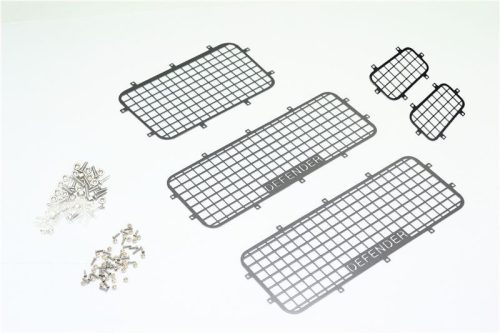SCALE ACCESSORIES ALU WINDOW GUARD TRX 4 DEFENDER-101PCS