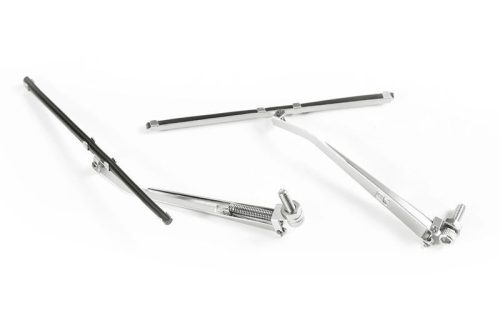 SCALE ACCESSORIES: WIPER FOR TRX-4 DEFENDER -2PC SET silver