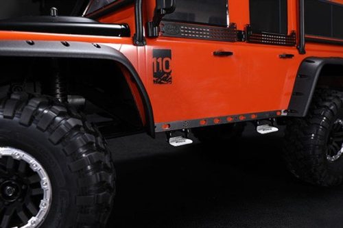 SCALE ACCESSORIES stnl-steel SIDE STEP TRX-4 DEFENDER -18PCS