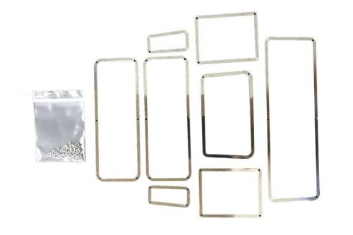 SCALE Acs stnl-steel WINDOW FRAME TRX-4 DEFENDER-8PCS