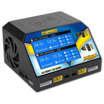   HSPEED Herakles NEO AC/DC dupla-töltő 300W H-SPEED LiPo, LiHV, LiFe, LiIon 1-6s, NiMH/NiCd 1-16s