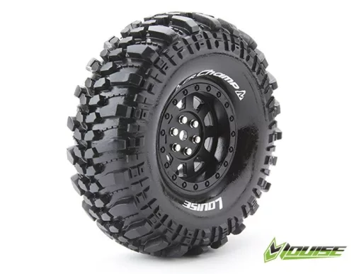 CR-Champ szuperlágy gumik 1.9-es felnin, fekete, 12 mm (1pár) LOUISE 1/10 Crawler (M121xSZ46mm/Mély: M48mm)