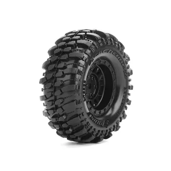   CR-Champ szuperlágy gumik 1.0 felnin fekete 7mm (1pár) LOUISE 1/18-1/24 Mini-Crawler - TRX-4M, SCX24