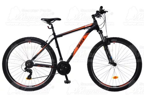 YNX Kerékpár 29" 21 seb. 19" váz matt black- UV orange MAN ARCTIC- MTB, V-fék ( súly: 15,5 kg)