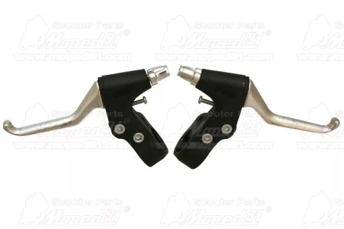 kerékpár fékkar alu/műanyag, V és cantilever fékekhez, állító csavarral és visszahúzó rugóval, 2-4 ujjas, párban MTB LYNX Német Minőség