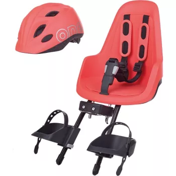   Bobike első gyerekülés ONE mini + in-mold gyereksisak szettben, flamingó pink XS