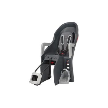   Polisport hátsó gyerekülés Guppy RS Plus, dönthetõ, vázra szerelhetõ, sötétszürke/ezüst