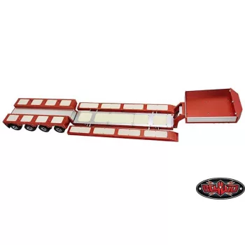 Nagy teherbírású 4 tengelyes mélyágyas pótkocsi