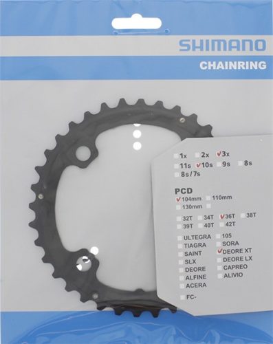 LÁNCKERÉK 36F FCT781 670 ALU 10S 104MM