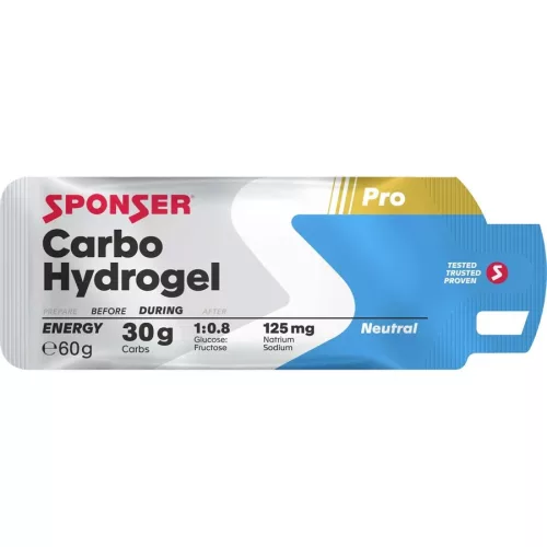 Sponser Carbo Hydrogel energia gél 60g, natúr