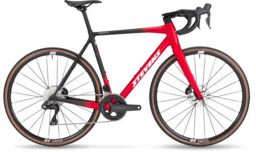 Stevens gravel-cyclocross kerékpár Super Prestige Di2, 50, red black  