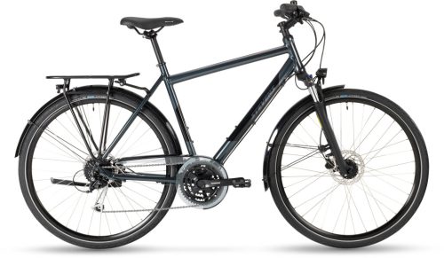 Stevens Jazz Trekking kerékpár, G55, dark grey, 3x8 sebességes, hidraulikus tárcsafékes, teleszkópos