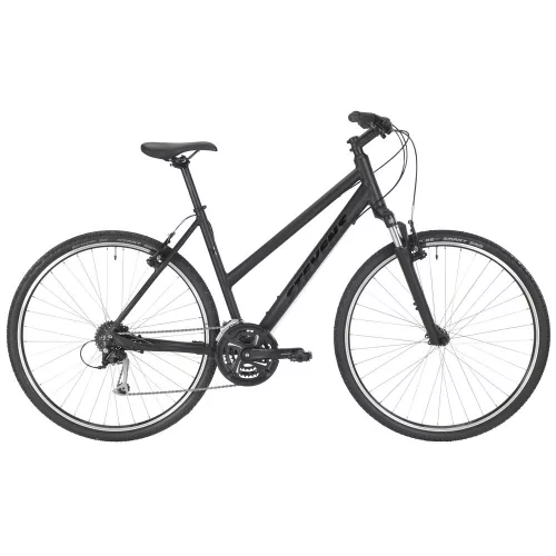 Stevens cross trekking kerékpár 3X, női, L54, stealth black  